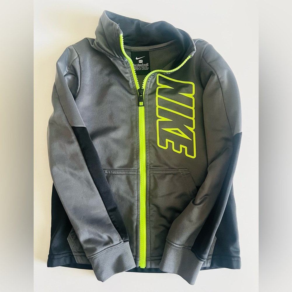 Nike Charcoal and Lime Jacket
